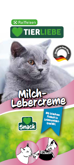 TIERLIEBE Milch-Lebercreme für Katzen
